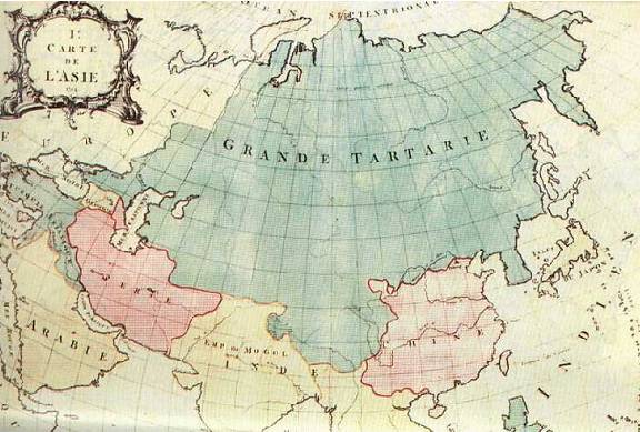 Карта: Великая Тартария.