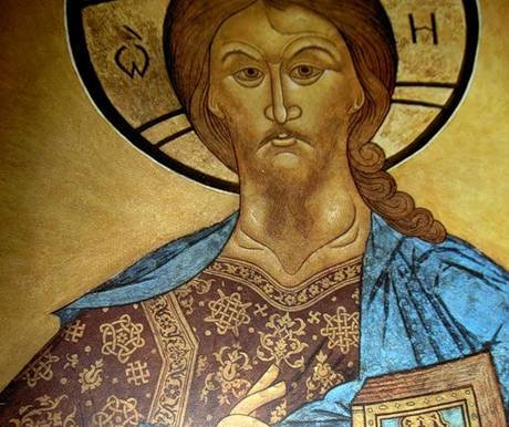Фото: фреска «Христос – Вседержитель» со Свастикой.