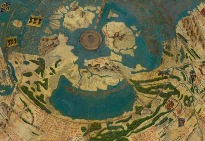 Даария (Гиперборея) / Глобус Мартина Бехайма 1492 г.