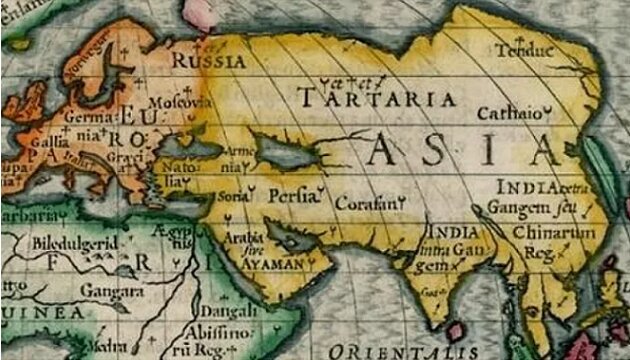 Карта 2: Европа и Тартария (Асия), Русь